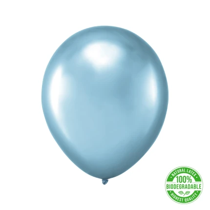 Eco Balloon, Chrome Blue (30 cm)