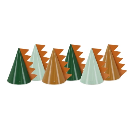 Dinosaur Birthday Party Hats (6 pcs.)