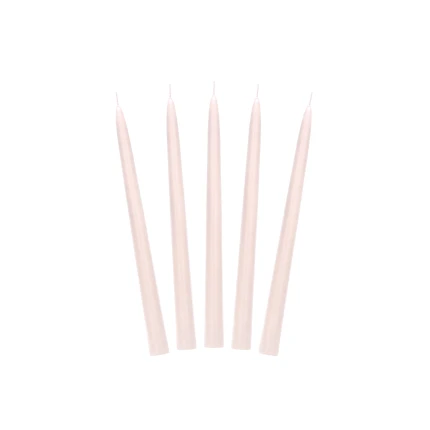 Long Taper Candles Cream (24 cm / 10 pcs)