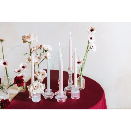 Long Taper Candles Cream (24 cm / 10 pcs)