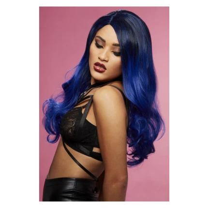 Black and Blue Ombre Wig