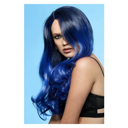 Black and Blue Ombre Wig