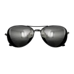 Black Mirrored Police Sunglasses
