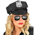 Black Mirrored Police Sunglasses