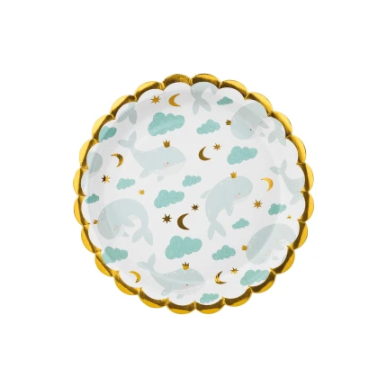 Whale Paper Plates (6 pcs. / 18 cm)