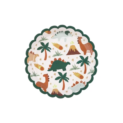 Dinosaur Paper Plates (6 pcs. / 18 cm)