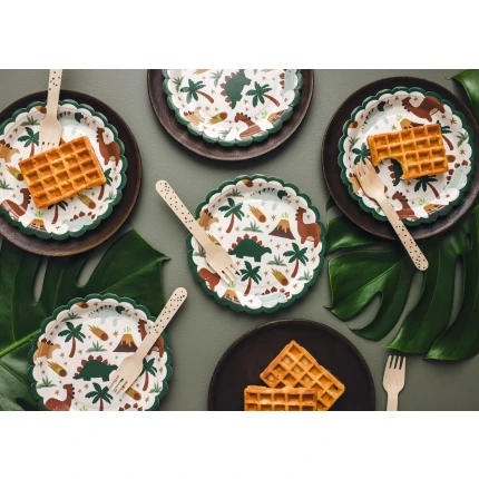 Dinosaur Paper Plates (6 pcs. / 18 cm)