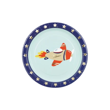 Airplane Paper Plates (6 pcs. / 18 cm)
