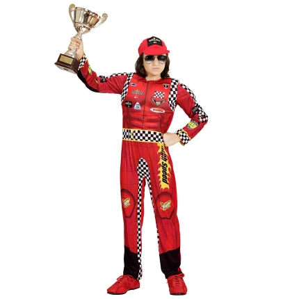 Red Kids Racing Driver Costume