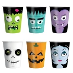 Halloween Monster Disposable Cups (6 pcs.)