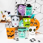 Halloween Monster Disposable Cups (6 pcs.)