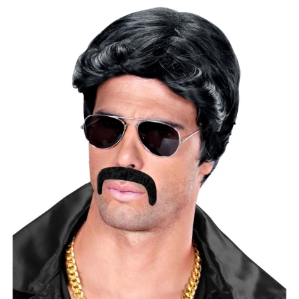 Black "Macho" Stick-On Moustache