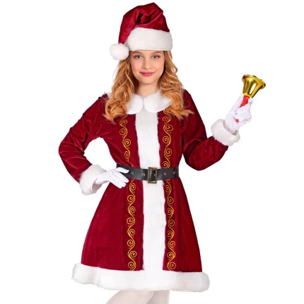 Elegant Christmas Elf Dress for Girls