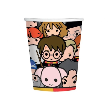 Disposable Harry Potter cups with characters