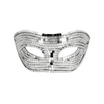 Silver Disco Masquerade Mask - Image 3