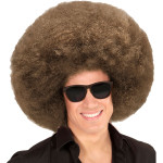 Large Brown Afro Wig - Image 3