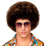Brūna afro parūka