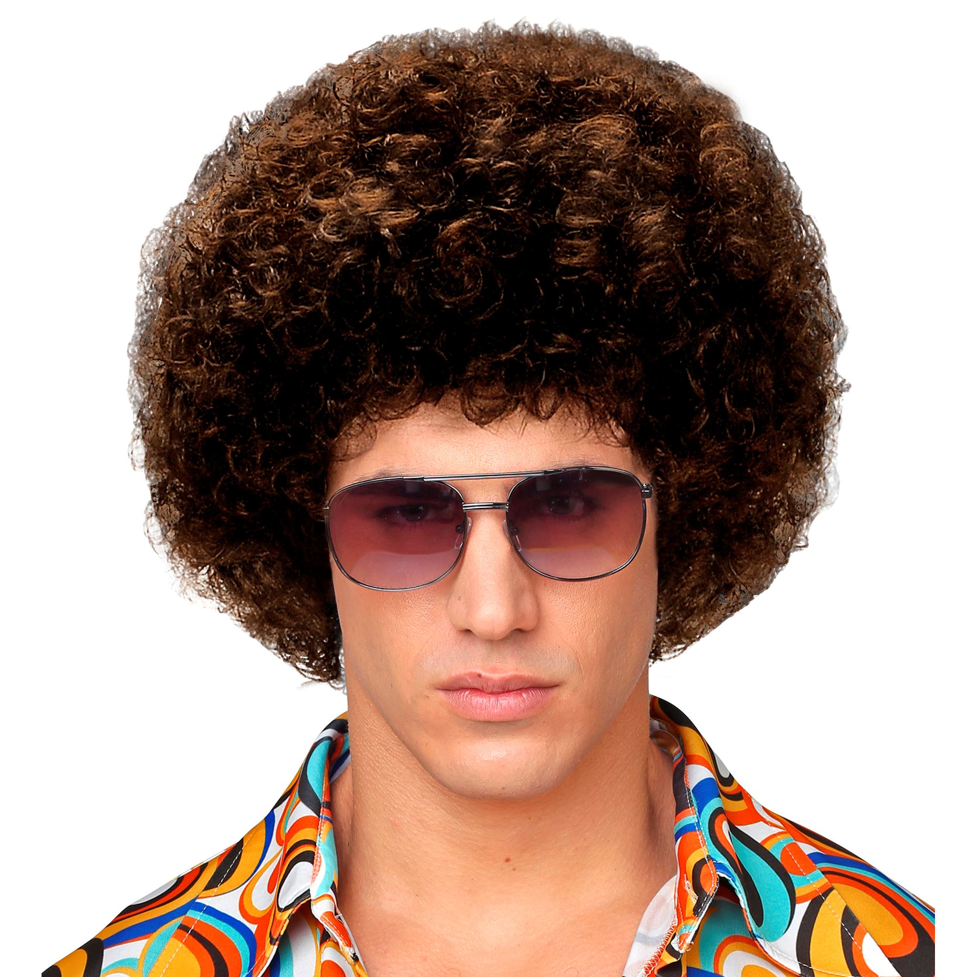 rudas afro perukas Brown Afro Wig - Image 1