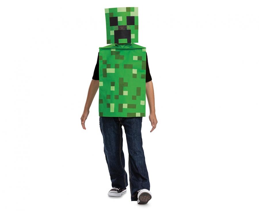 162419K-20L_2 Minecraft Creeper Costume for Kids - Image 1