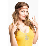 Hippie Peace Sign Necklace - Image 3