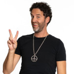Hippie Peace Sign Necklace - Image 2