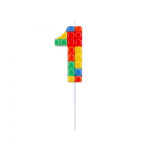 LEGO Brick Birthday Candle "1"