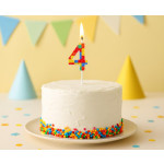 LEGO Brick Birthday Candle "4" - Image 2