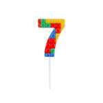 Svecīte lego klucīši "7"