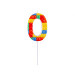 Svecīte Lego klucīši "0"