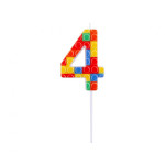 LEGO Brick Birthday Candle "4"
