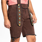 Brown Bavarian Lederhosen Shorts - Image 2