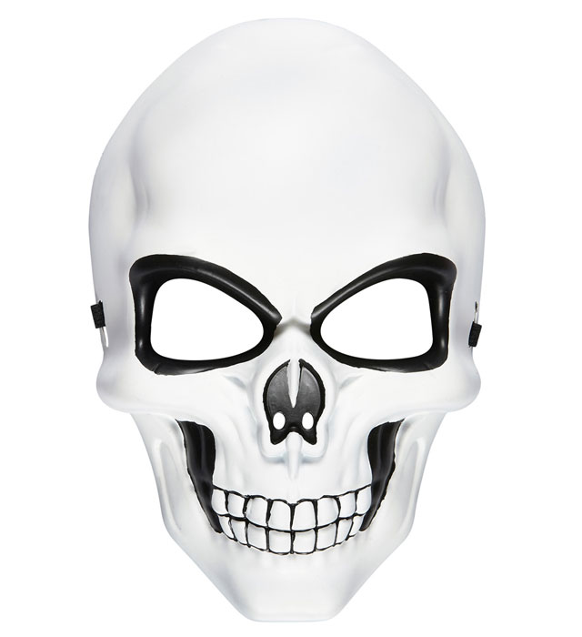 skeleto kaukė balta Plastic Skeleton Mask - Image 1