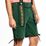 Green Bavarian Lederhosen Shorts - Image 3