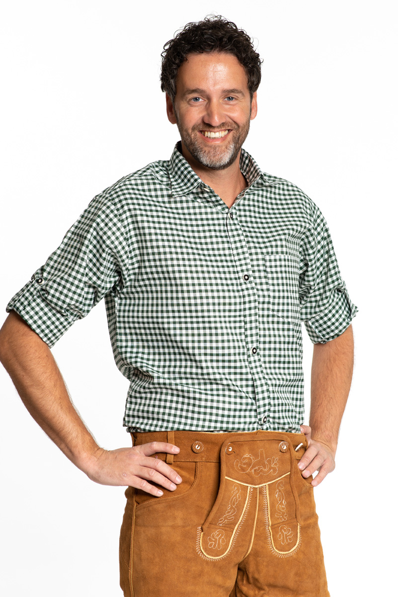 žalvi languoti oktoberfest marškiniai Zaļgans bavāriešu krekls - Image 1