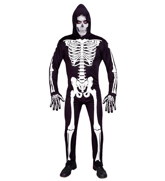 skeleto kostiumas helouvynui Skeleton Costume for Adults - Image 1