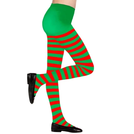 Striped Christmas Tights for Kids and Teens