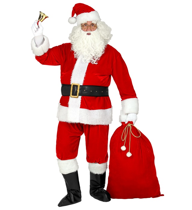 High-quality Santa Claus costume with jacket, trousers and hat
