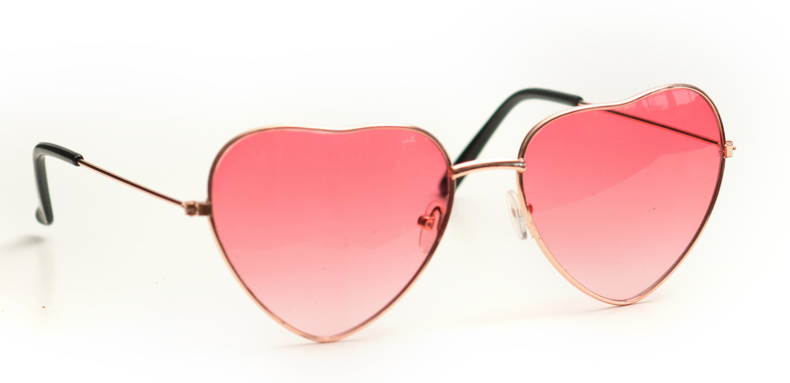 akiniai širdelės Pink Heart-Shaped Glasses - Image 1