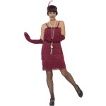 Bordo retro kleita