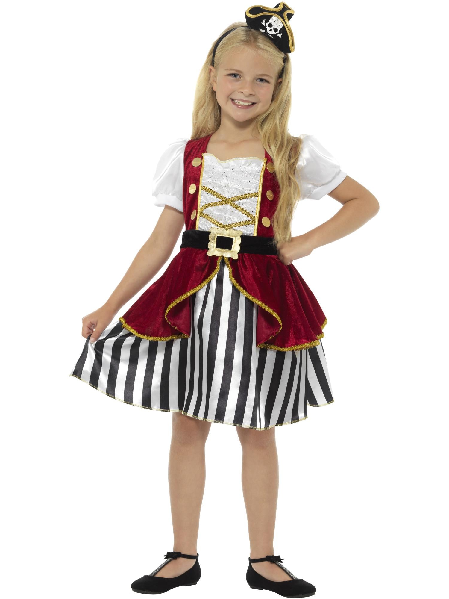 gražus piratės kostiumas mergaitėms Grezns pirātes kostīms meitenēm - Image 1