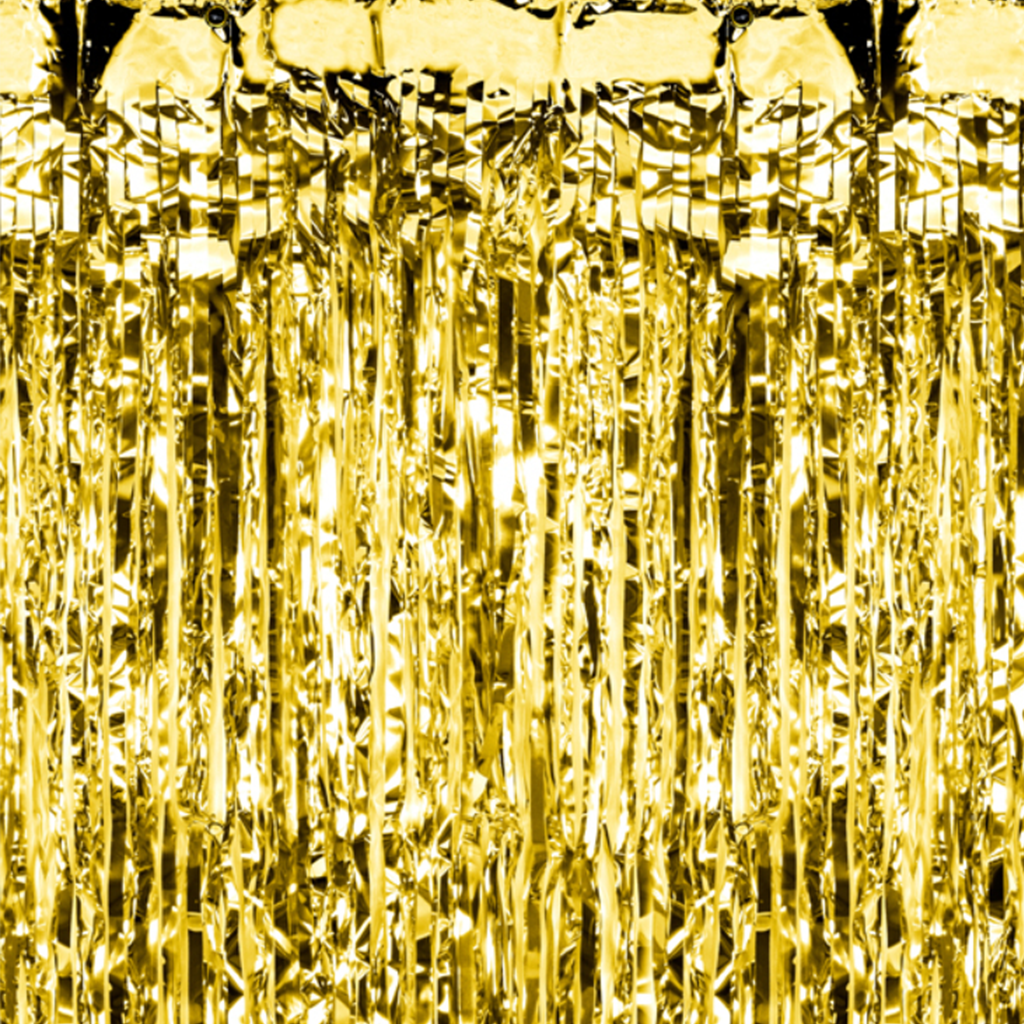 auksinė užuolaida lietutis Zelta ballīšu aizkars (100x200cm) - Image 1