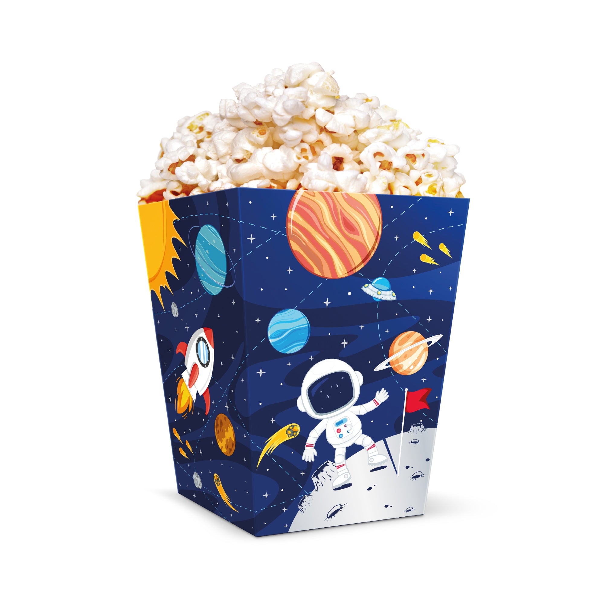 dėžutė popkornams kosmosas Popkorna kastītes Kosmoss - Image 1