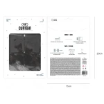 Black Glitter Square Curtain (100x200cm)