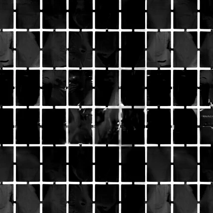 Black Glitter Square Curtain (100x200cm)
