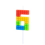 Lego Birthday Candle "6"