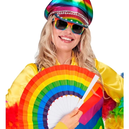 Rainbow-Colored Fan