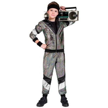 Kids' shiny tracksuit