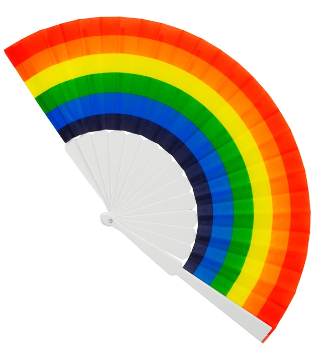 vaivorykštinė vėduoklė Rainbow-Colored Fan - Image 1
