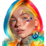 Colorful Face Gems