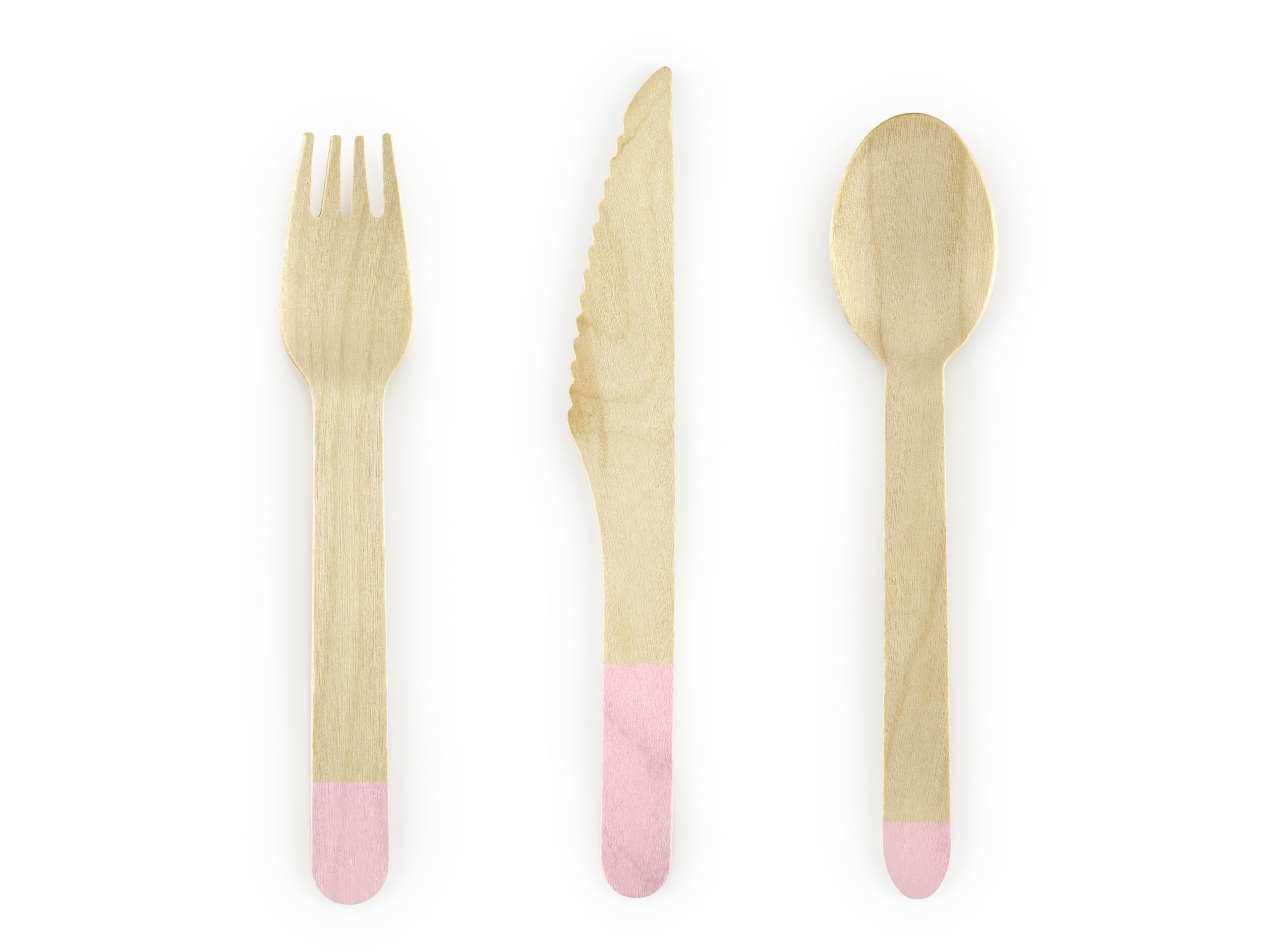 Medinių stalo įrankių rinkinys su rožiniu dekoru (18vnt./16cm) Medinių stalo įrankių rinkinys su rožiniu dekoru (18vnt./16cm)